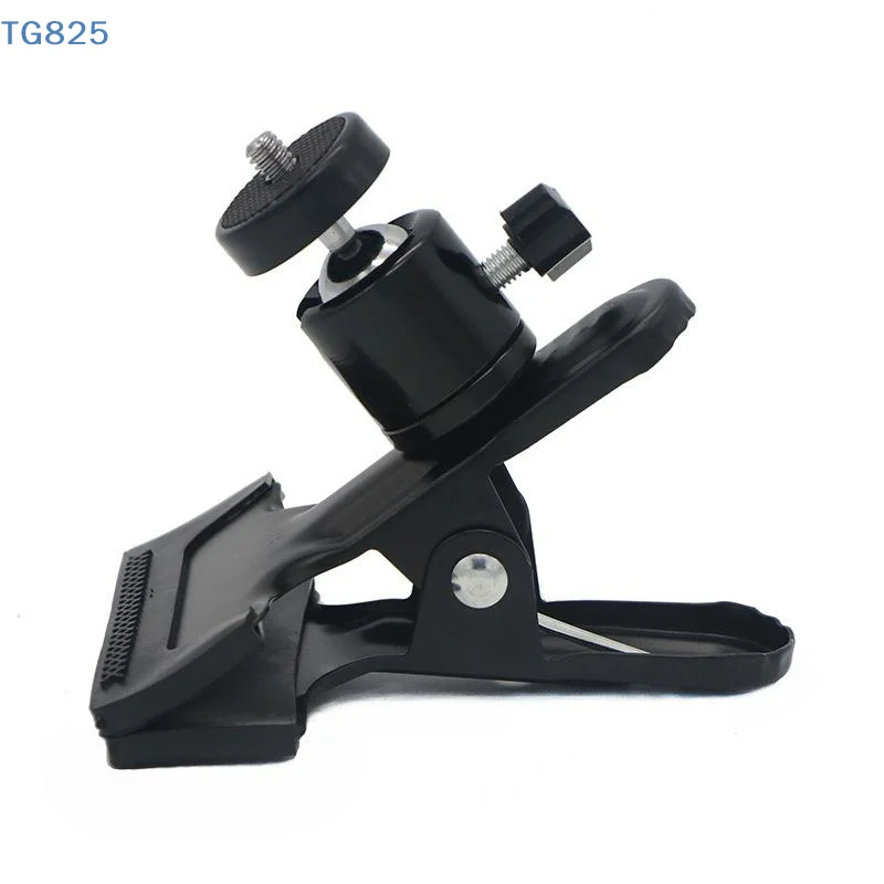【】1Pc Flash Holder Mount Half Metal Camera Clamp With 360 Swivel Photography Ball-Head 1/4