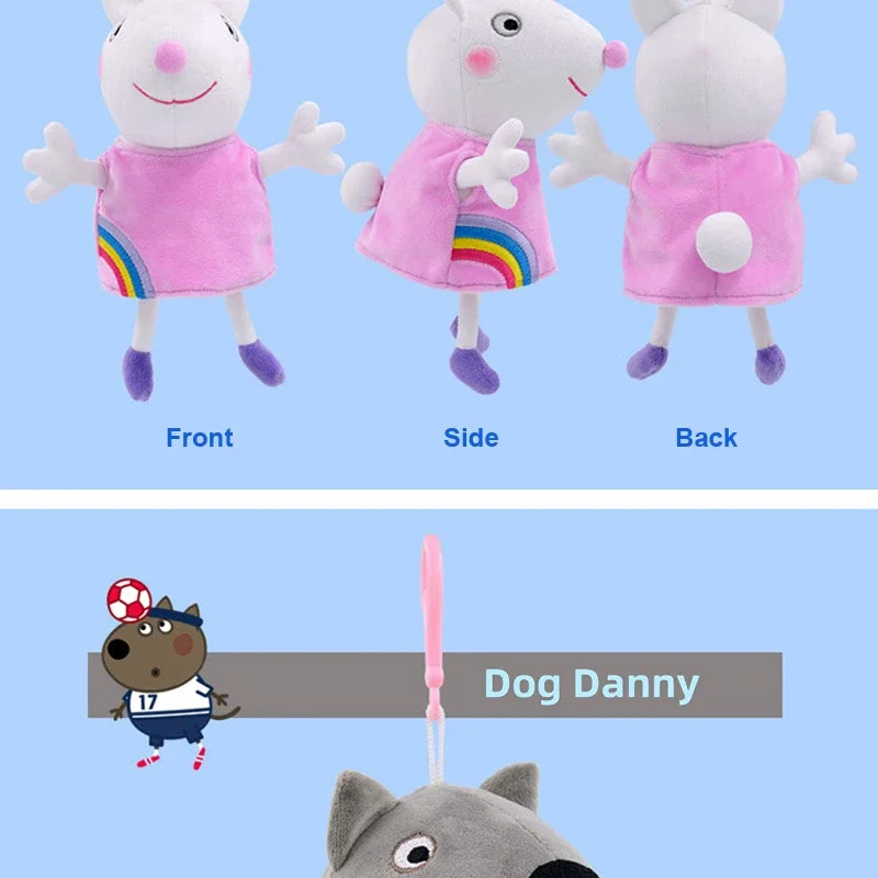 Echte Peppa Pig Plüsch Schwein Kinder Spielzeug 19CM Haustier Dinosaurier Teddybär Weiche Angefüllte Anime Figur Puppe kinder Geburtstag geschenke – Detail 18