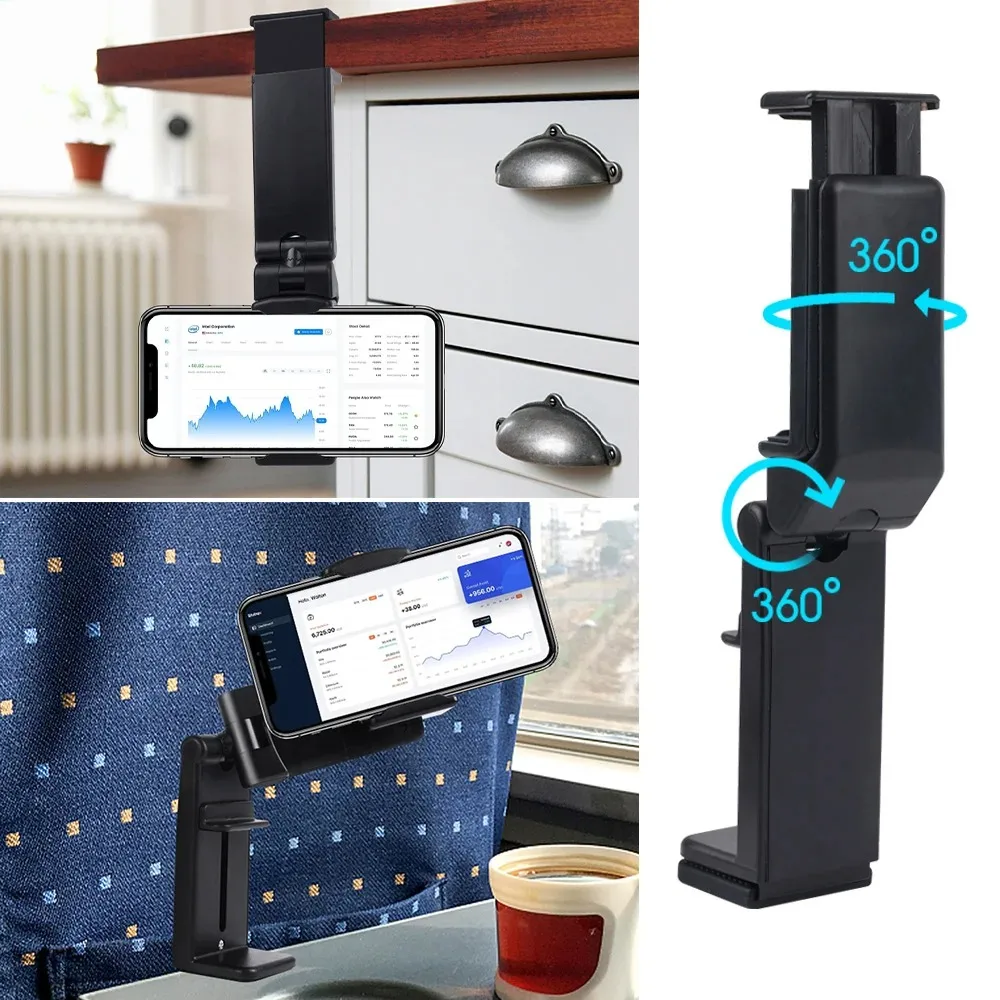 

Foldable Airplane Phone Holder Rotatable Clip Selfie Holding Portable Travel Phone Stand Support Adjustable