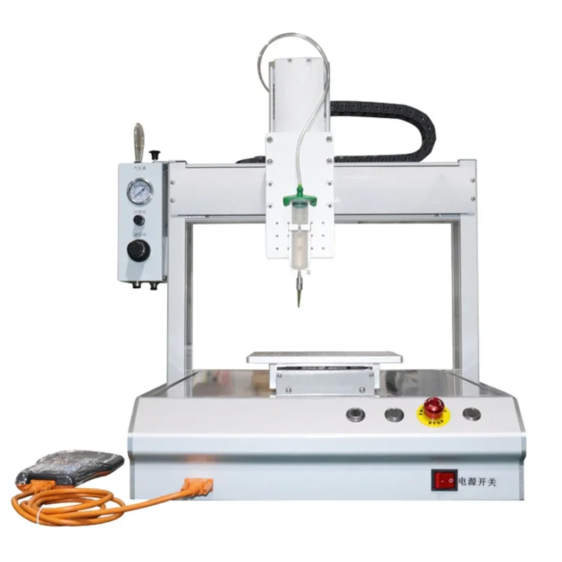 New Electric Automatic Dispensing Machine Three-axis Desktop Hot Melt Adhesive Silicone Dispensing Machine LOGO Letter Trademark