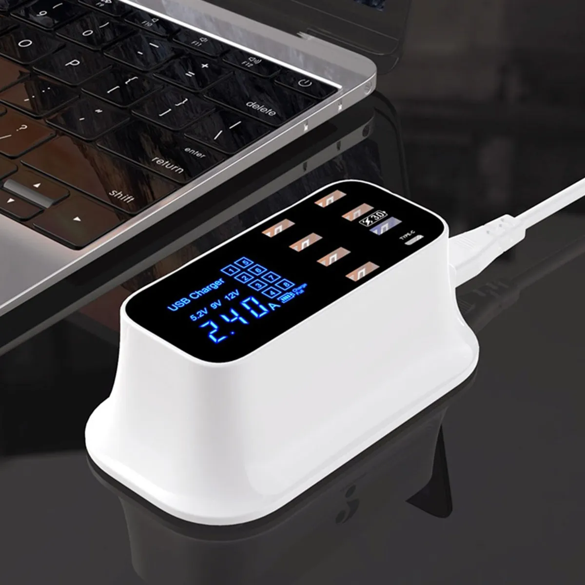 8-port-usb-with-digital-display-quick-charging-station-for-phones-tablets-laptops-portable-desktop-travel-home