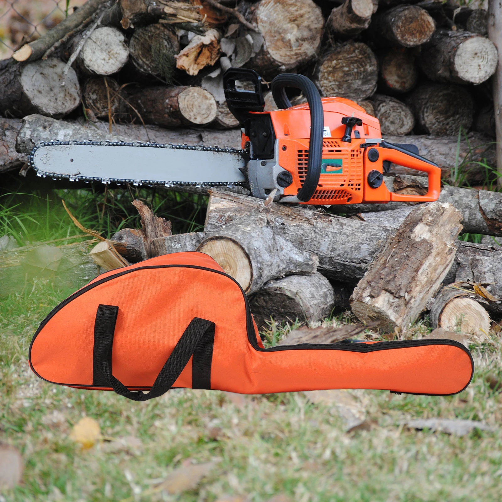 

Heavy Duty Bag Organizer Portable Chain Saw Tool Kit Power Tools Storage for Logging Tools Sturdy Handles Holder Chainsaw