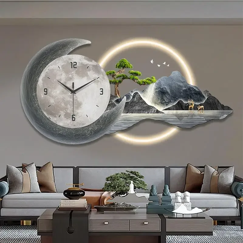 · · Relojes De Pared De decoración De habitación Vintage, Reloj De Pared profesional con acento Interior Simple, Reloj único, Reloj De Pared moderno, muebles posmodernos