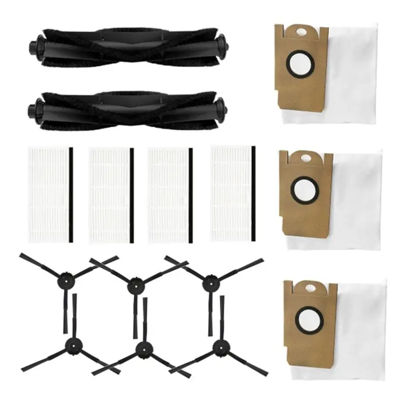 

ABMO Robot Vacuum Cleaner Main Side Brush Hepa Filter Dust Bag Spare Parts Accessories Kit For Xiaomi Lydsto R1 / Lidstro S1