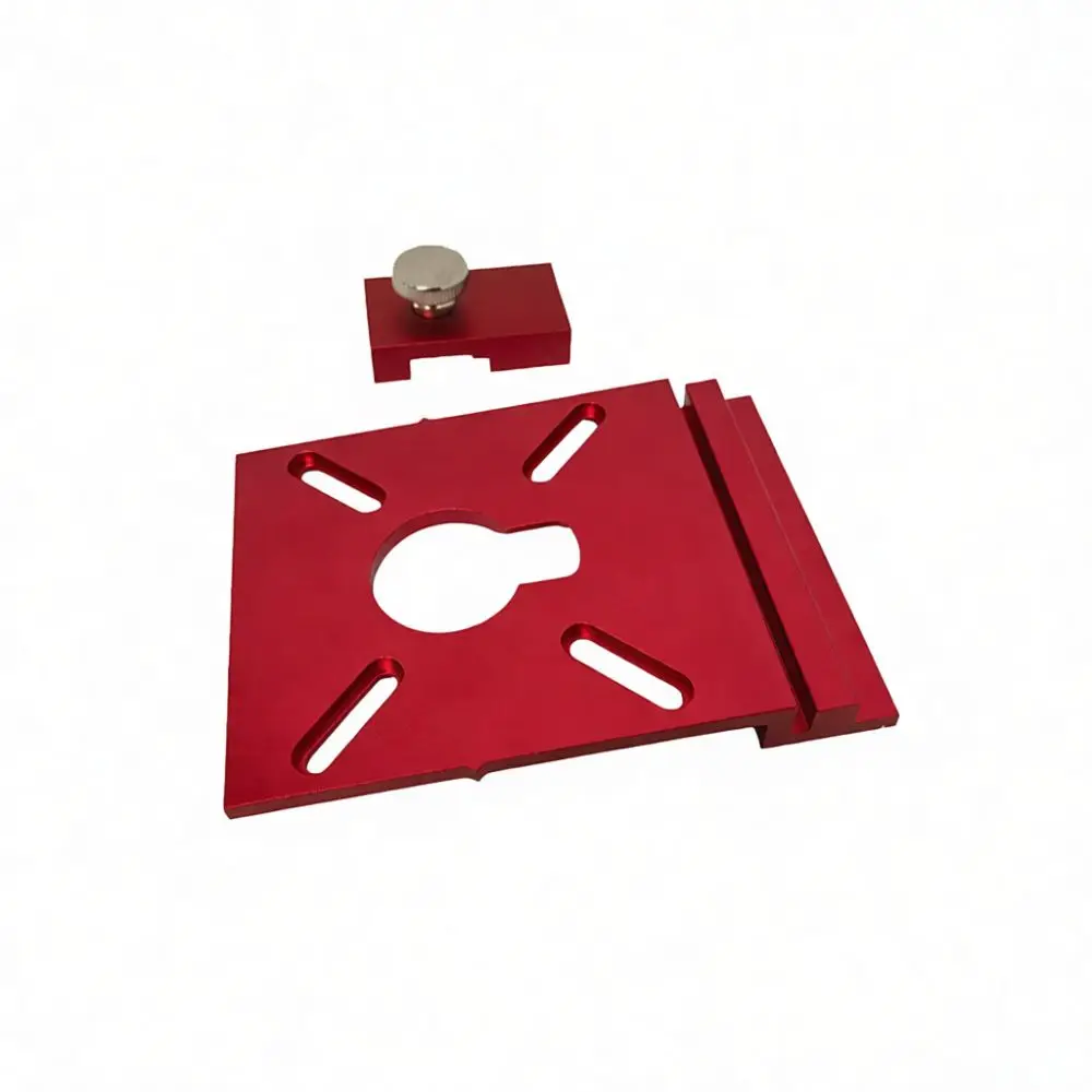 Durable Aluminum Alloy Rail Positioning Block Linear Milling Guide Support Jig Professional Woodworking Bench Accessory