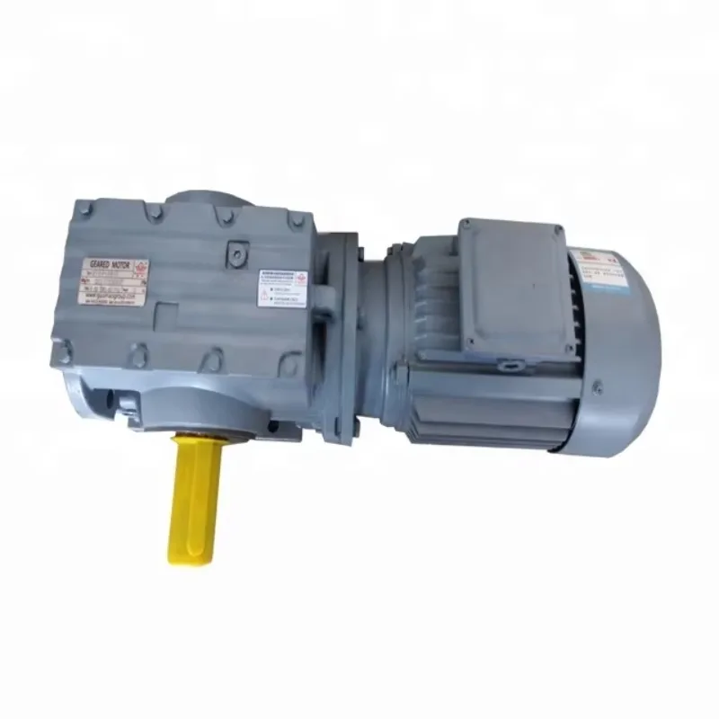

Hot China Manufacturing Reverse Gearbox S Series Worm Gear Motor Speed Reducer Right Angle Gear for Machine