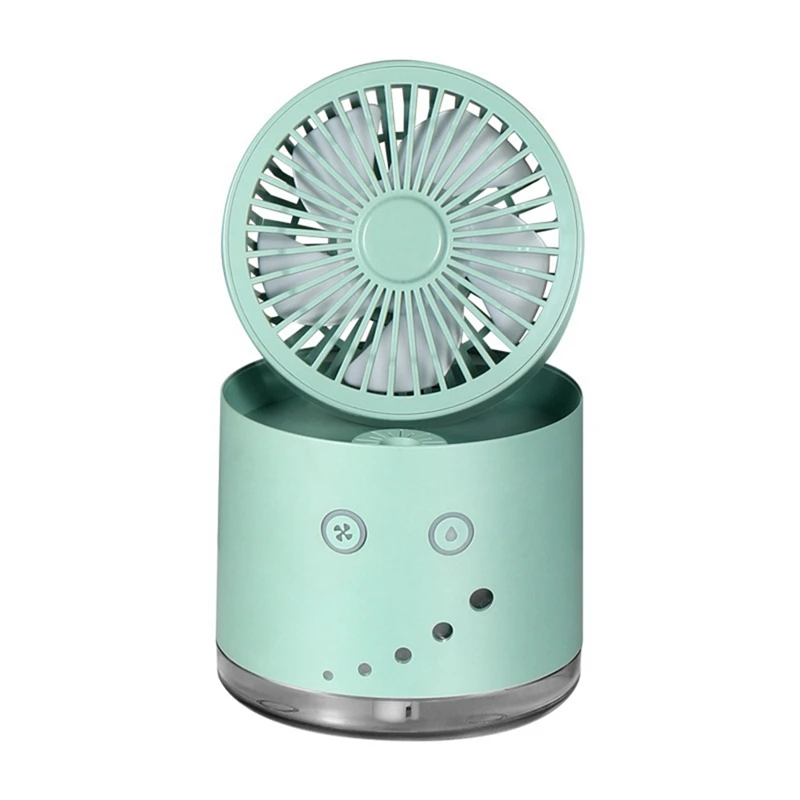 

JFBL Hot Foldable Desktop Small Fan USB Rechargeable Personal Cooling Fan With Humidification Spray Night Light For Office Home