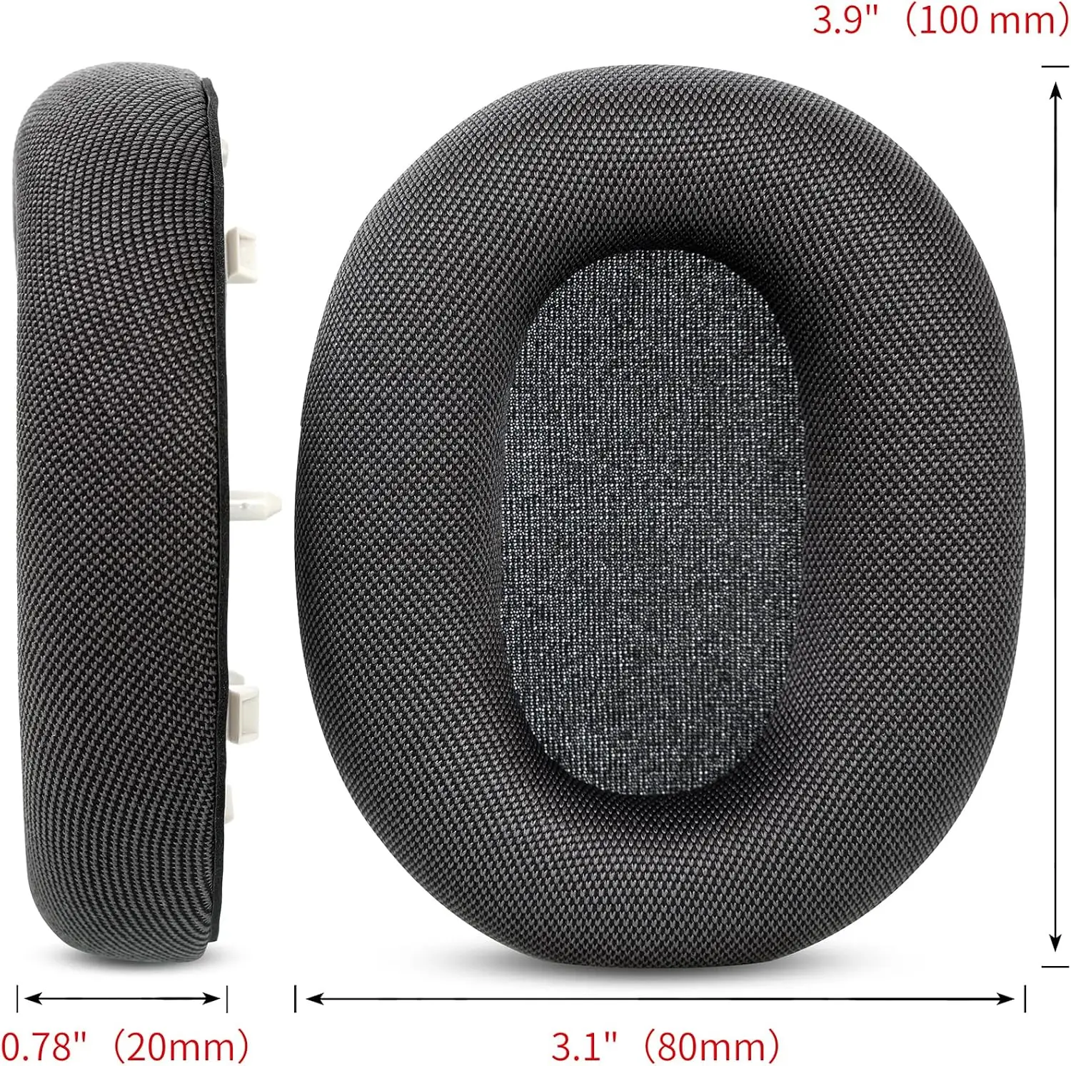 Replacement Earpads Cushions for Sony WH-1000XM6, Noise Cancelling Headphone Ear Cups Cover with Breathable Fabric Mesh
