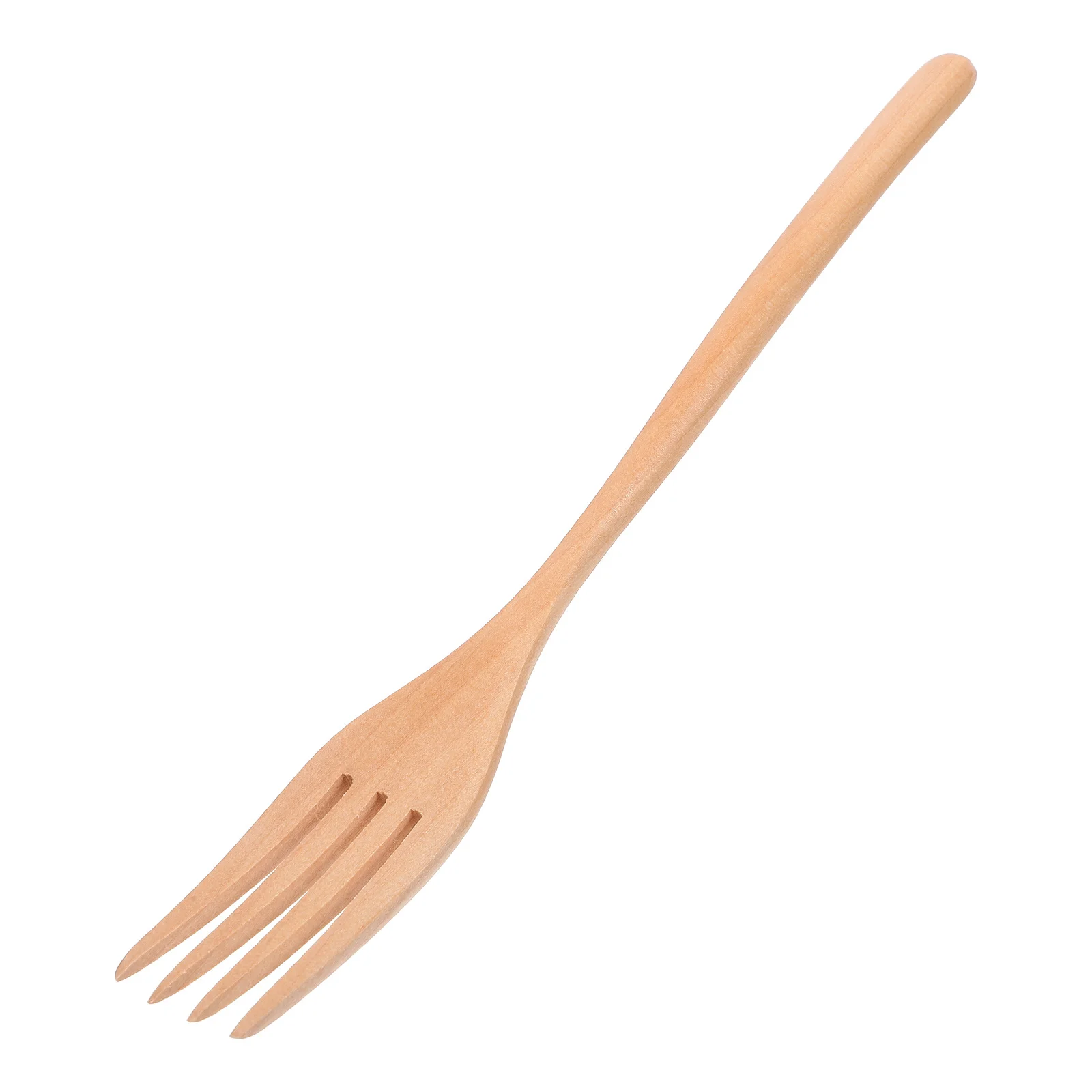 

Fork Natural Salad Servers Wood Salad Server For Cooking Serving Fruit Pasta Long Handle Kitchen Utensil Tool