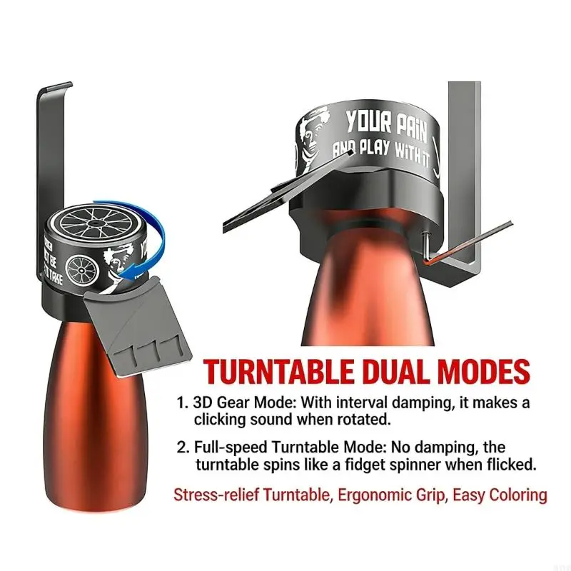 

Miniature Model Handheld Painting Turntable Stand Station With Double Mode Spin Wheel For Precise Coloring And Crafting M4YD