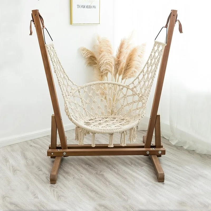 

Balcony swing rocking chair, single outdoor household indoor hanging chair