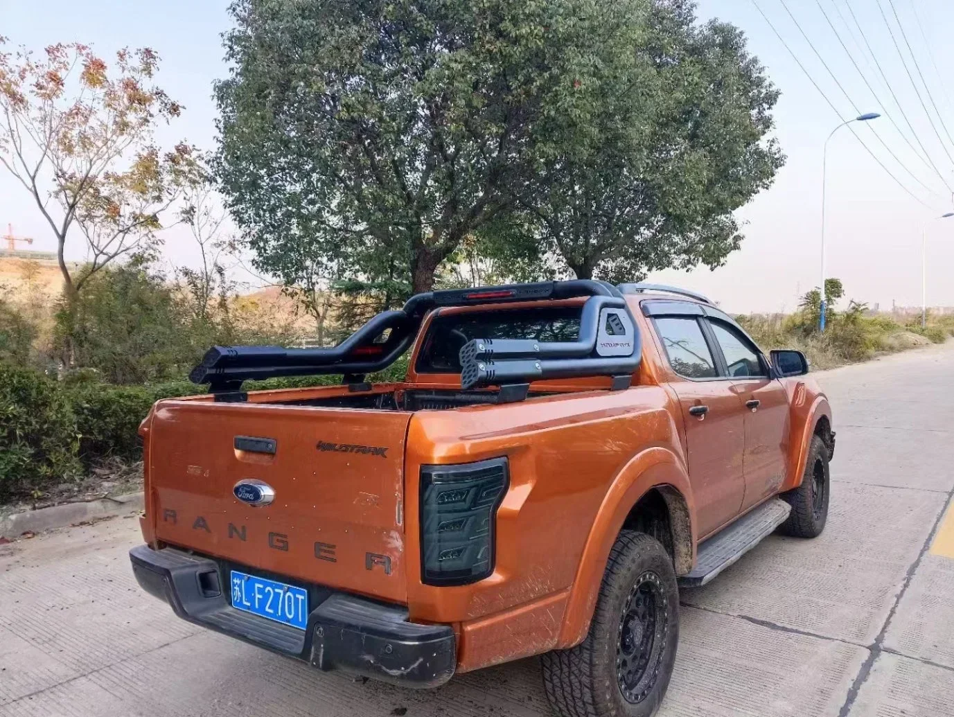 

Stainless Steel Rollbar Top Roll Bar 3 # gantry for Ford Ranger T8 F150 Nissan Navara