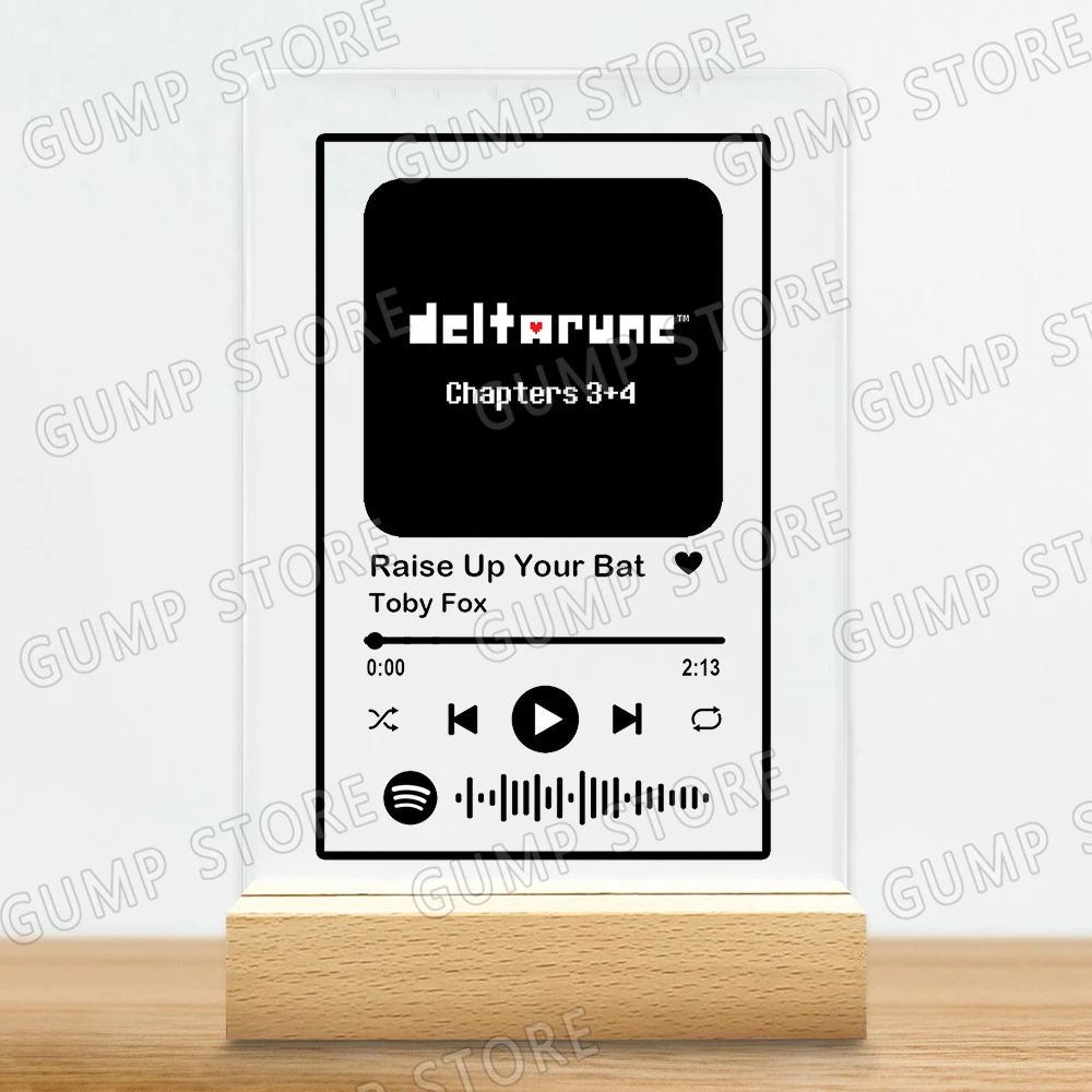 حار لعبة Deltarune أغاني الموسيقى الاكريليك اللوحة الأصلي الموسيقى التصويرية قائمة التشغيل ديكور المنزل مكتب عمل الديكور المشجعين الأصدقاء الهدايا #2