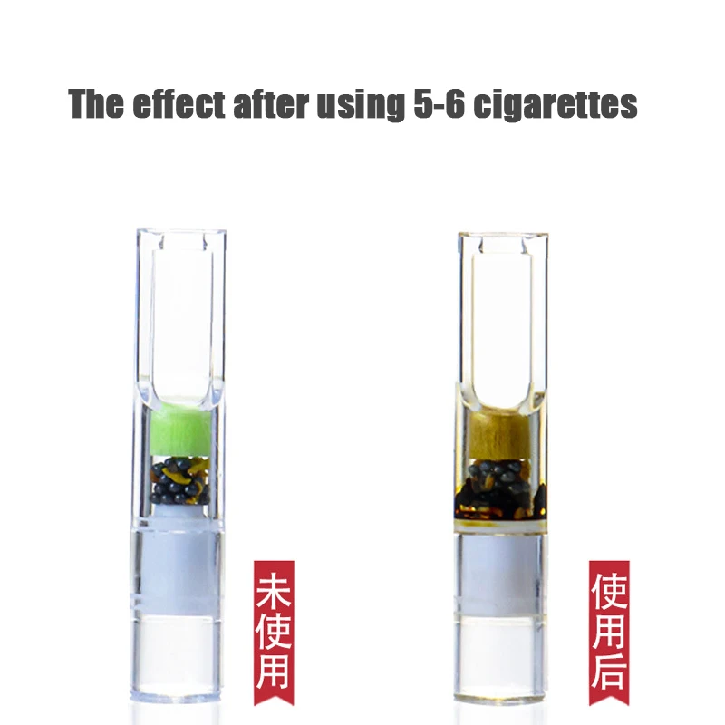 100Pcs Cigarette Filter Holder Cigarette Tar Guard Smoking Filter Microporous Multiple Filtration for Less Tar Smoke Stains Tips