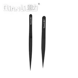 QIANLI INeezy FX-03 FK-04 Ultra Fine Tweezers Non-magnetic Stainless Mobile Phone Repair Jump Wire Soldering  Forceps