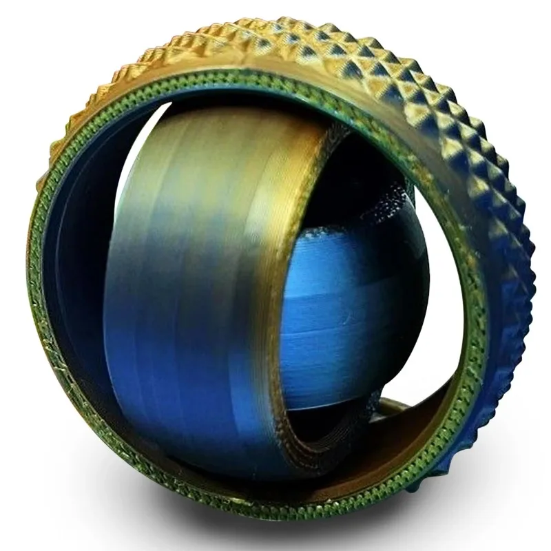 جديد ثلاثية الأبعاد مطبوعة كرة دوارة لعبة O-شكل العالمي جيروسكوب ببصمة الإصبع الجاذبية دوران القلق الإغاثة الضغط لعبة رائعة #5