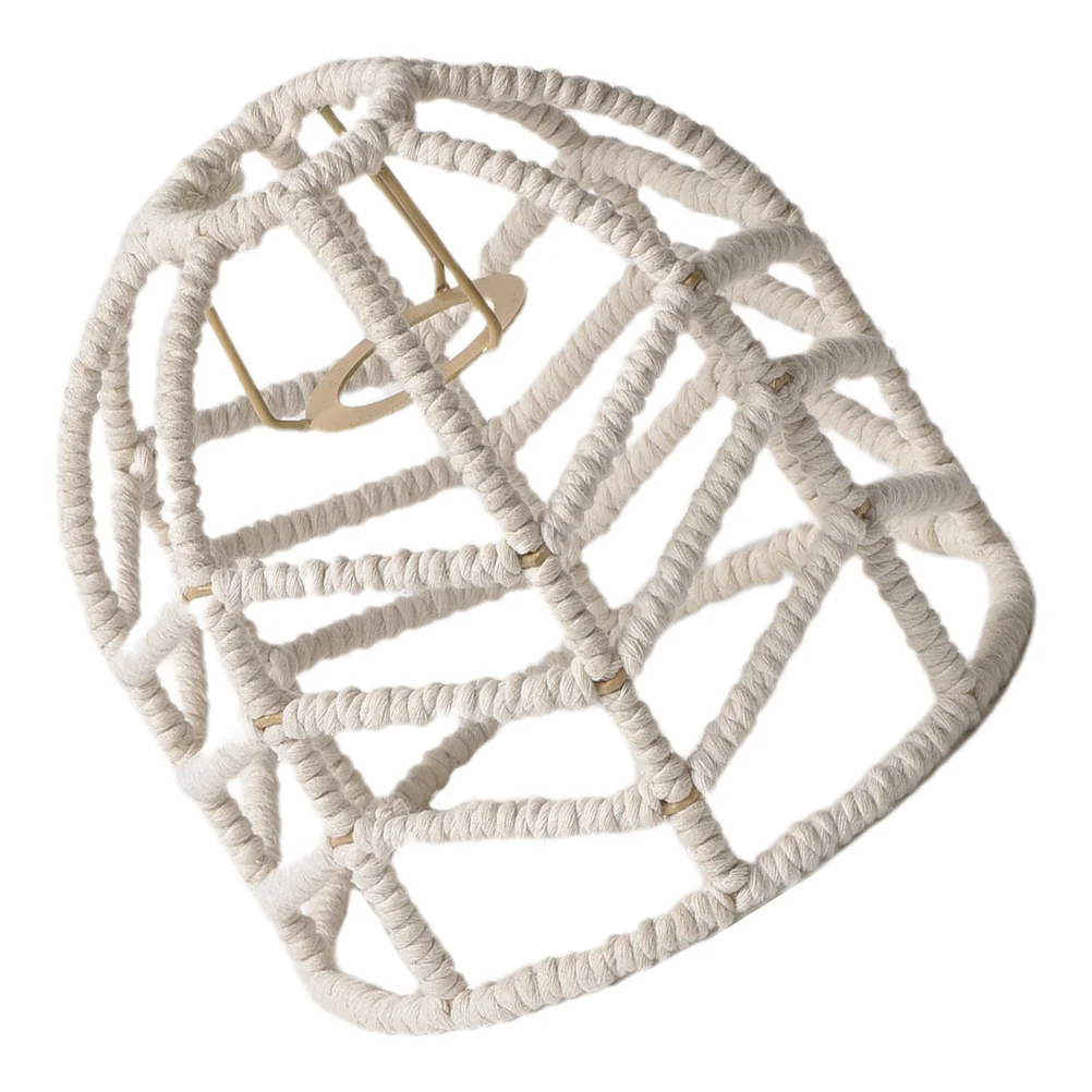 

Cotton Rope Woven Lamp Shade Bohemian Pendant Light Cover Ceiling Lamp Decor Home Accessories Indoor Lighting Replacement