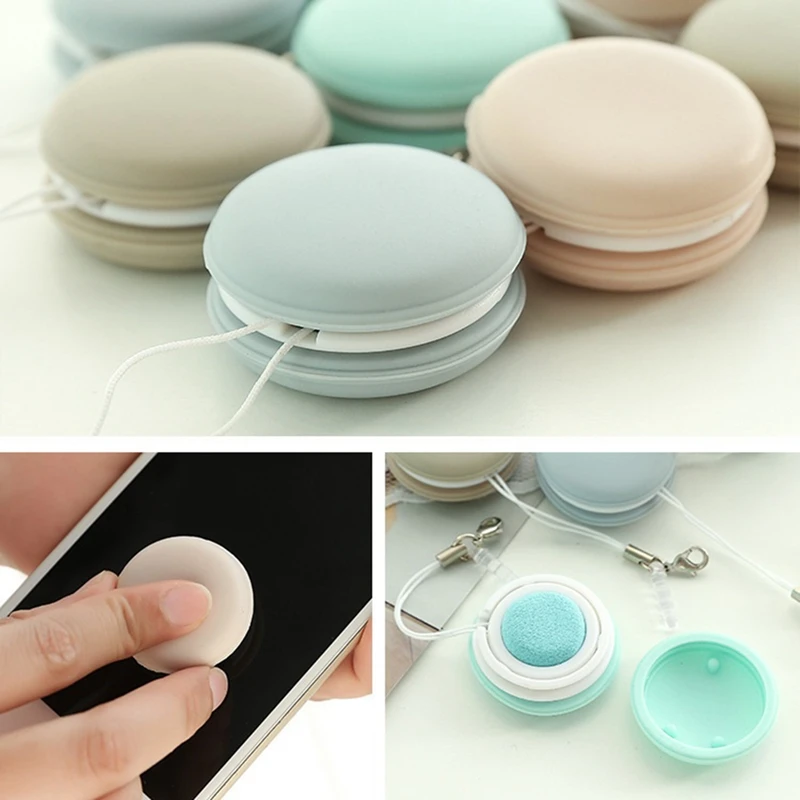 4 Pieces Preserven Cell Phone Cleaner Mobile Phone Screen Eraser Screen And Eyeglass Brush, Macaron Screen Cleaners