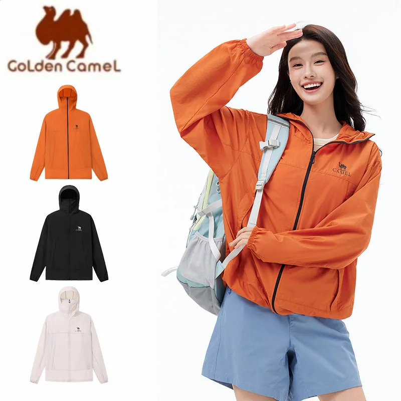 

GOLDEN CAMEL унисекс солнцезащитная одежда куртки для мужчин водоотталкивающие высокая защита от солнца дышащий крутой топ для пешего туризма