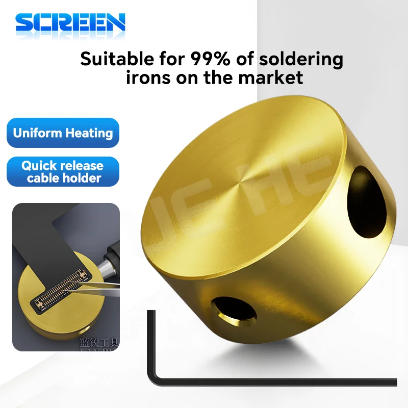 

LANRUI D6 Red Flame Small Soldering Station Fits 99% of Soldering Irons on Market for Phone Screen Cable Chip Soldering Tools