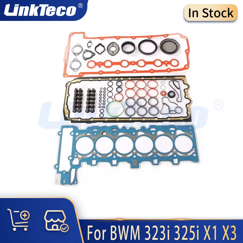 Engine Parts Full Gasket Seal Set Fit N52 2.5 L L6 Gas 04-12 N52B25 For BWM 323i 325i 325xi 523i 525i 525xi X1 X3 Z4 Rebuilding