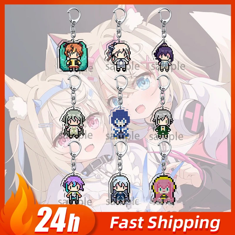 

Pixel Style Project SEKAI акриловый брелок красочные сценические милые персонажи аниме периферийные устройства рюкзак подвески орнамент подарок для фанатов