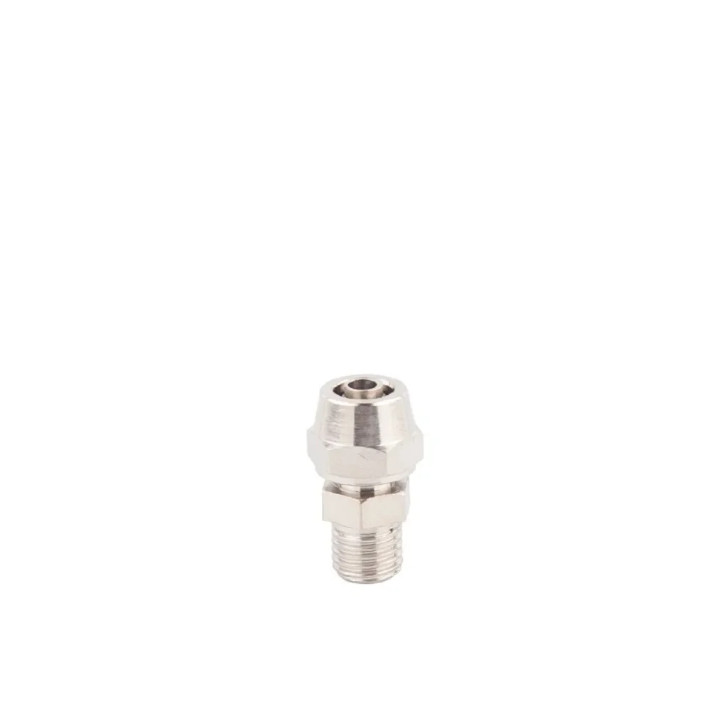 10 Pcs/lot M5-m22 Metric Male 4 6 8 10 12mm Pneumatic Air Quick Twist Lock To Connect Fitting Straight Nickel Plated Brass