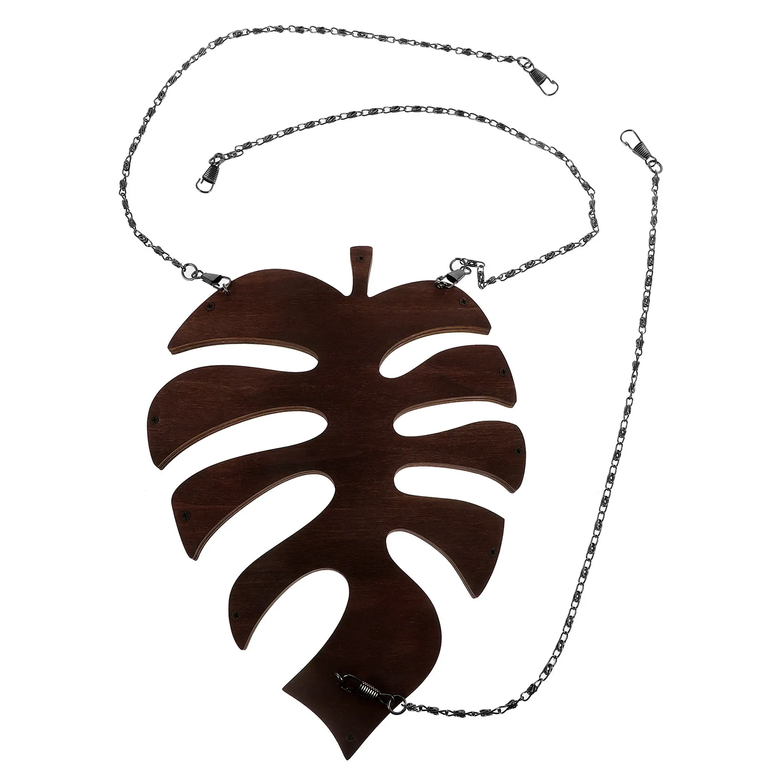 

Monstera Leaf Wine Glass Rack Wooden Hanging Stemware Holder Under Cabinet Storage For Kitchen Bar Wall Mounted Glassware