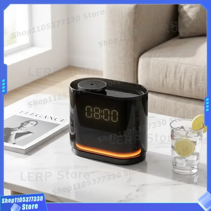 Smart Aroma Diffuser Clock with Color Changing LED Light APP Control Essential Oil Aromatherapy Device for Luxury Home Decor