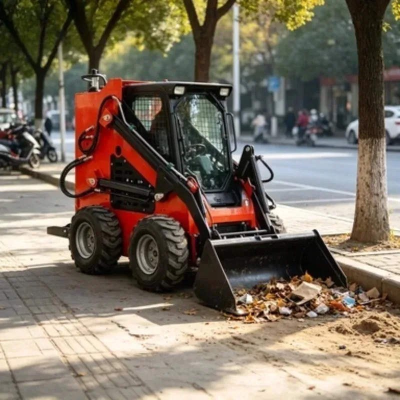 Brand New Kubota Engine Equipped for Cat Skid Steer Loader Tracks Mini Loader Wheel/Crawler Type for Sale