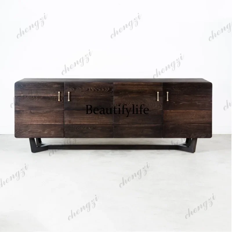 03 Nordic dining side cabinet TENO oak TV side cabinet living room furniture customization