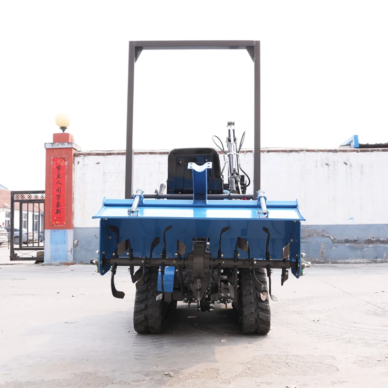 

Customized Small Plowing Machine, Three-Point Hitch Crawler Rotary Tiller with Excavator Bucket for Agricultural Tractor
