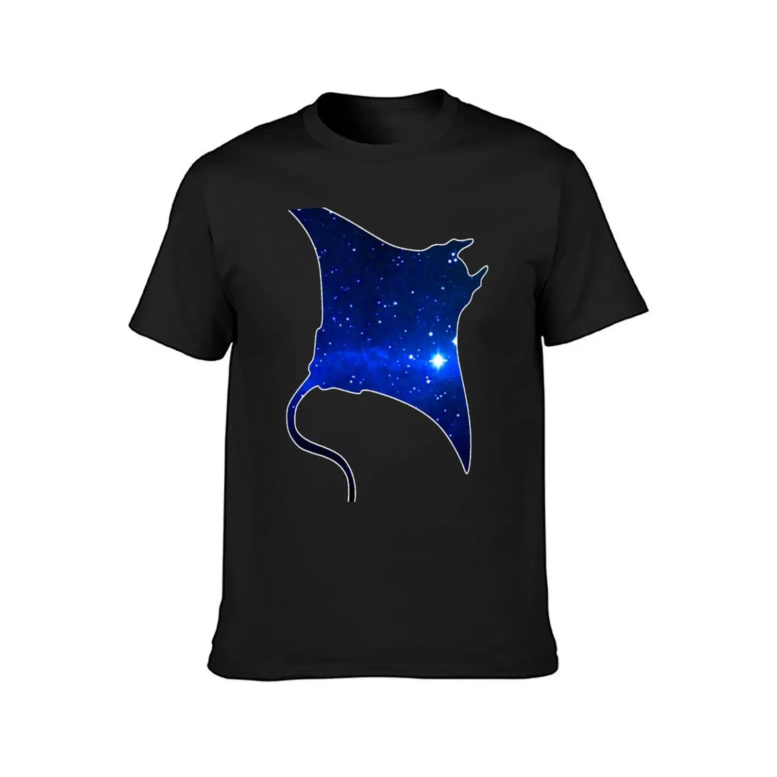 Space Manta Ray T-Shirt boys animal print Blouse t shirts for men graphic