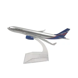 JASON TUTU 16cm Russian Airlines Airbus 330 Airplane Model Planel Airplane Diecast Metal 1/400 Scale Planes