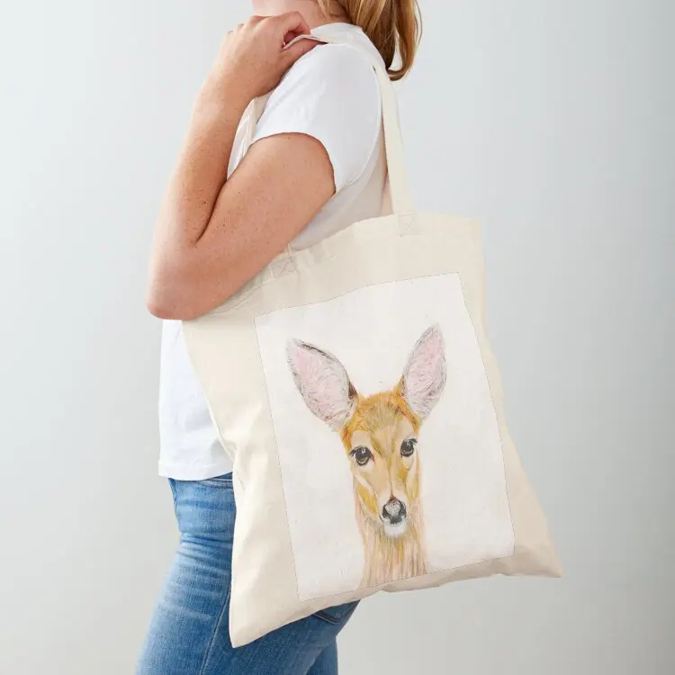 

Delilah Deer Tote Bag Canvas sacs de shopping handbag custom canvas bag