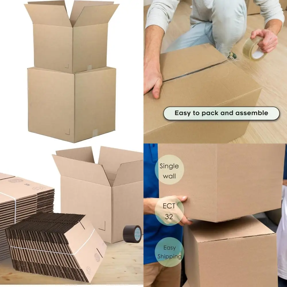 Brown Corrugated Cardboard Shipping Boxes 24x18x16 - 15-Pack for Mailing, Packing, Moving, Storage Solutions