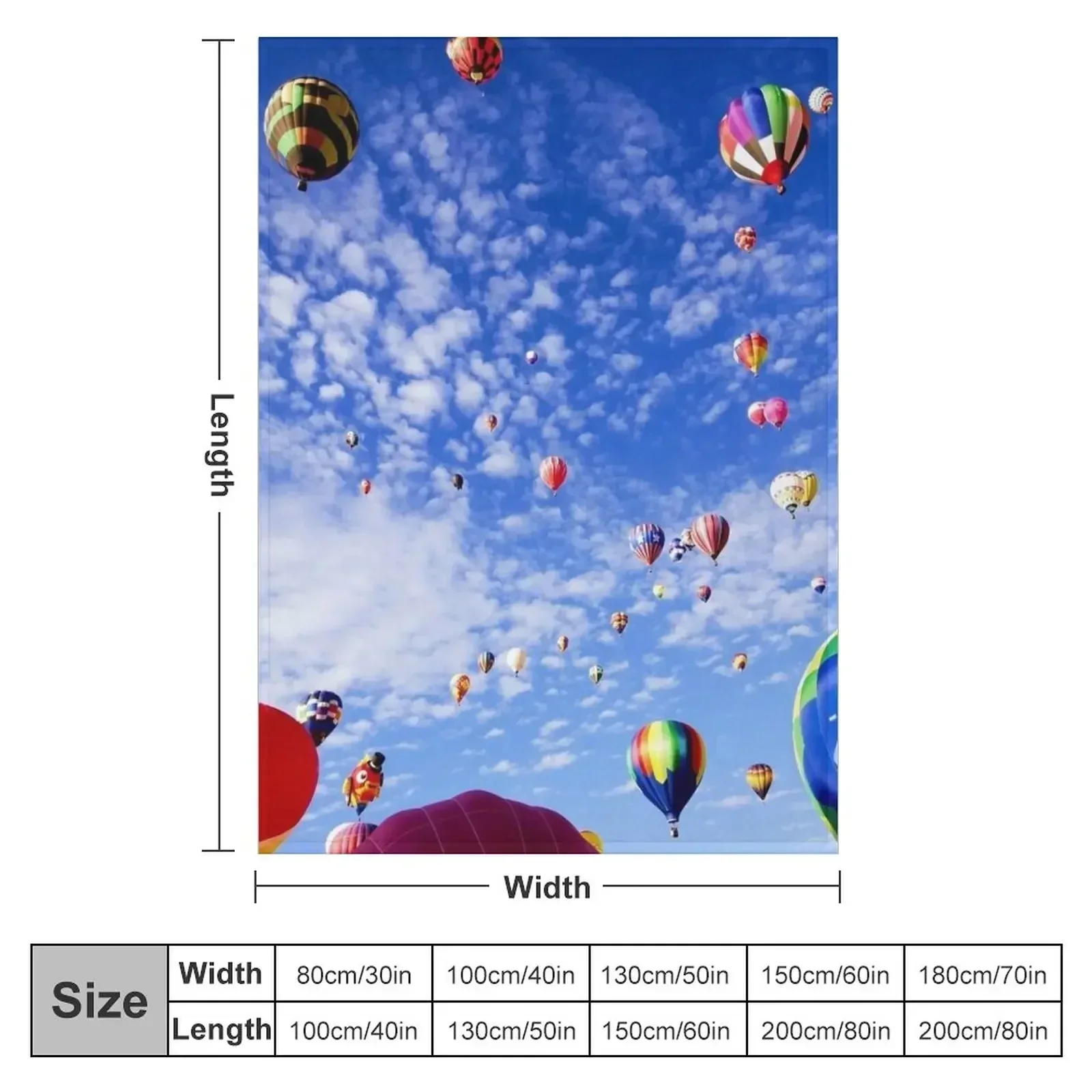 Albuquerque New Mexico Balloon Fiesta Throw Blanket Single Cute Luxury Throw christmas gifts Blankets