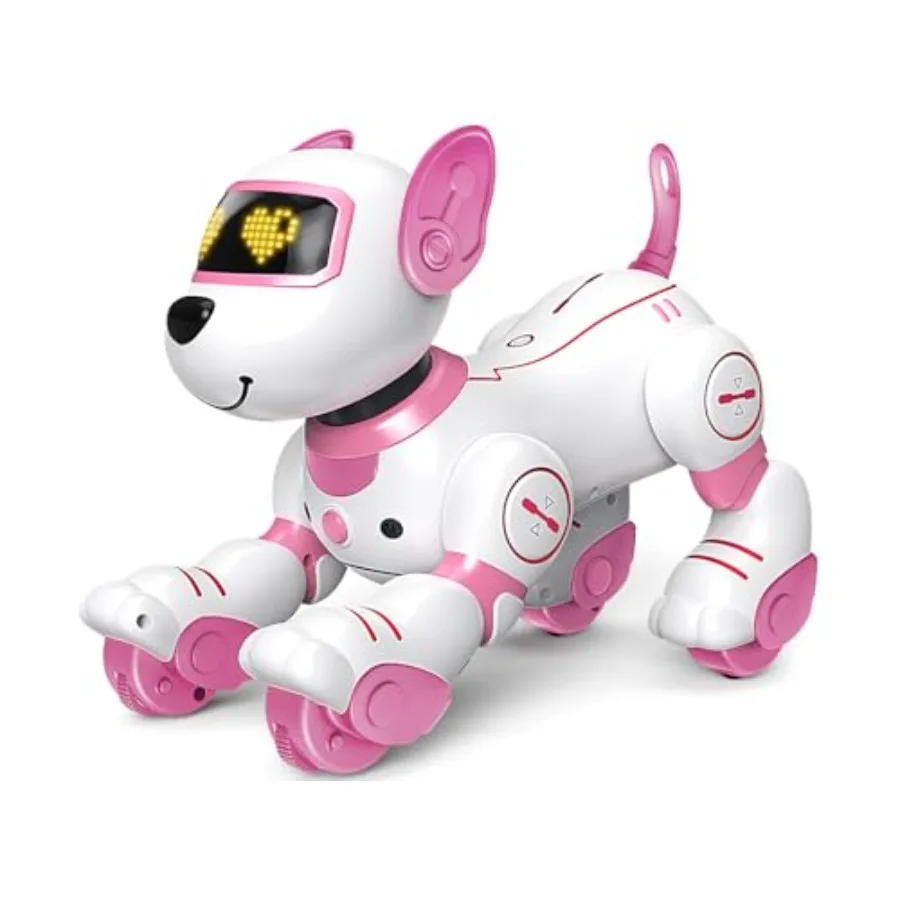 

Интерактивная игрушка-робот-собака для детей 3-12 лет: на радиоуправлении, с функцией сенсорного управления и следования, программируемыми трюками, танцами и ходьбой