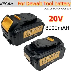 Akumulator litowo-jonowy DCB203 18Volt 20V 8.0Ah do narzędzi Dewalt Max DCB205 DCB206 DCB204 DCB200 DCB182 DCB180 DCB230 DCD DCF DCG Series