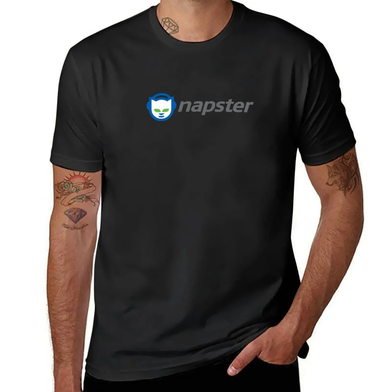 

Napster Original Vintage File Sharing Millennial Dial Up Modem Computer Introduction T-Shirt man t shirt tee shirts for men