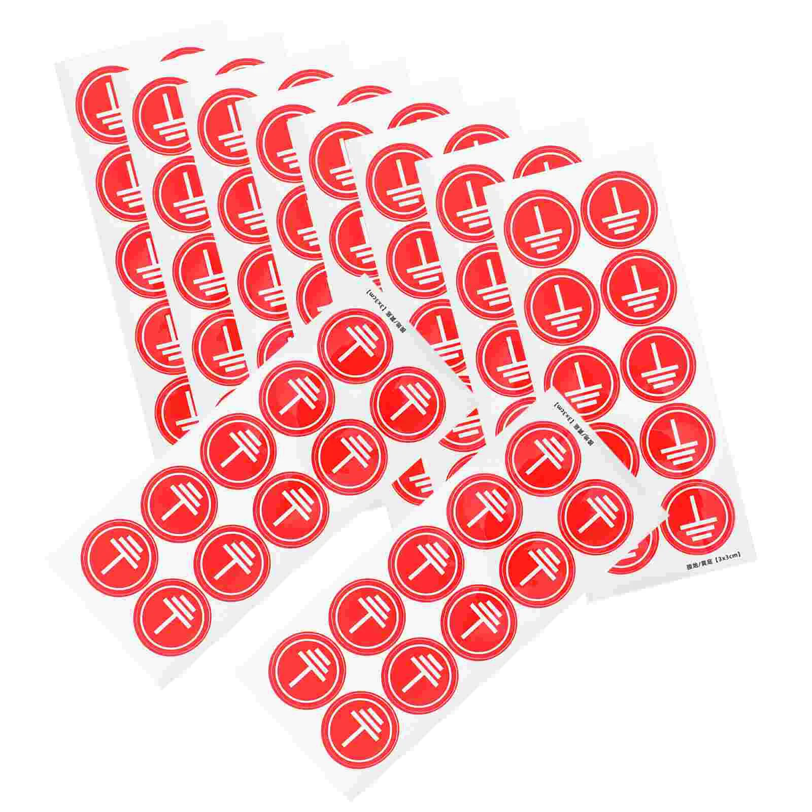 

200 Pcs 3CM Ground Wire Labels High Adhesion Electrical Machine Warning Stickers Safety Decals Equipment Ground Signs Easy