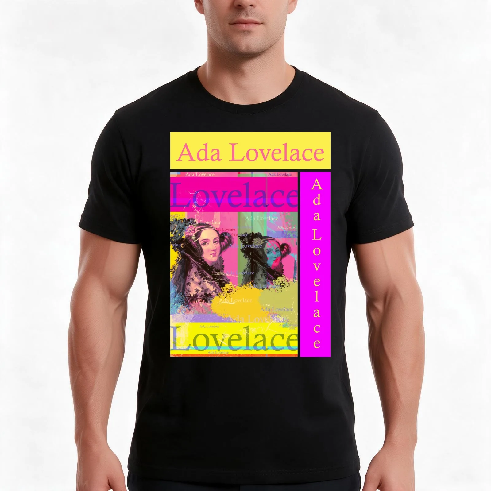 Ada Lovelace portrait aesthetic famous mathematician T-Shirt Summer Casual Cotton Tee Oversized Streetwear Tops 100% Cotton