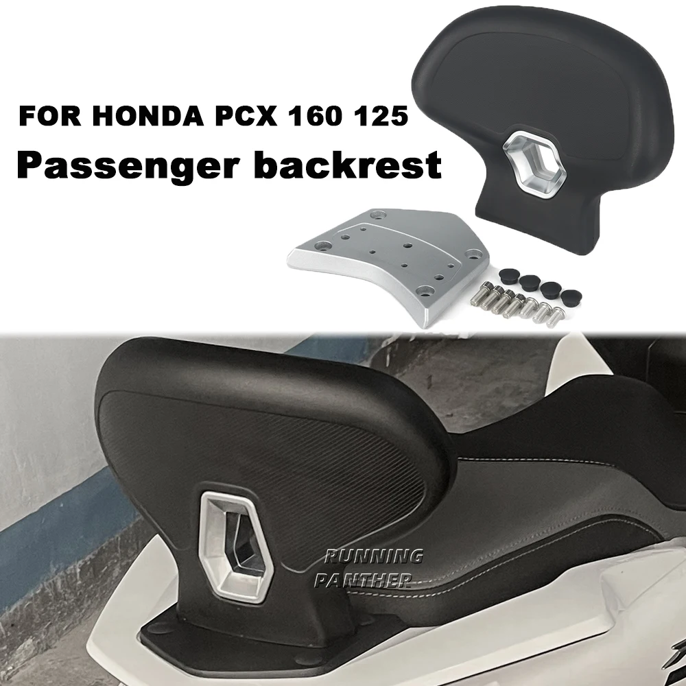 Motorcycle Accessories Rear Passenger Seat Backrest Cushion Back Rest Pad For Honda PCX 160 PCX160 PCX 125 PCX125 2021-2023 2022