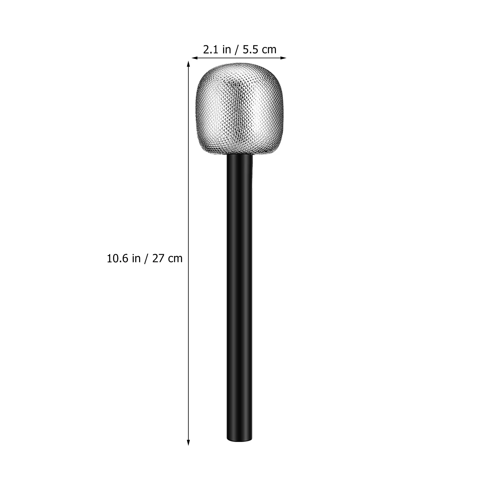 

4Pcs Simulation Microphone Props Realistic Pretend Play Mic Lightweight Design Smooth Surface Singer Costume Accessories