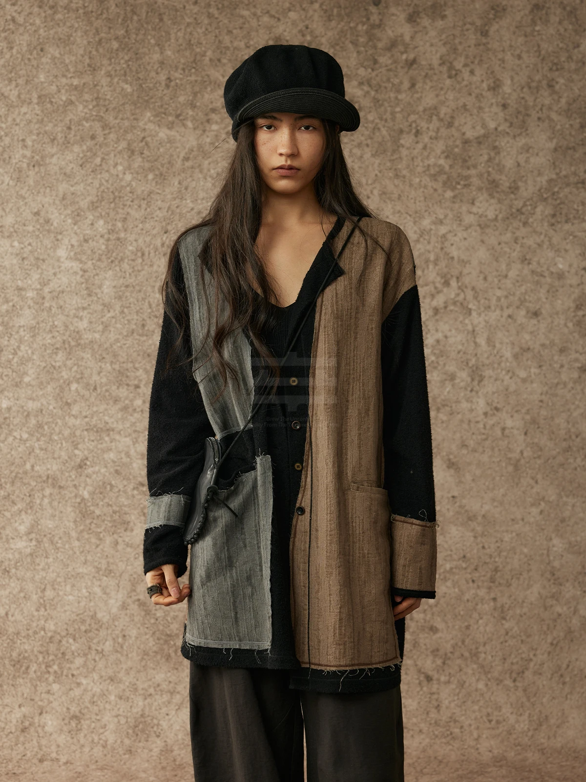 

alpw Knitted Jaet Ice Cloud Pattern Ethnic Heritage Dyeing Faionable Women's Loose Fit Long Sve round Ne Coat