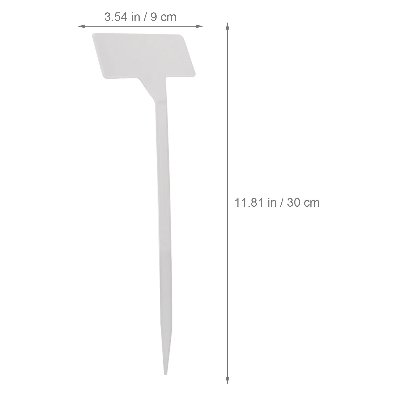 20Pcs Waterproof Garden Plant Label Plastic T-Type Marker for Outdoor Nursery Greenhouse Flower Labels Easy Soil Insertion