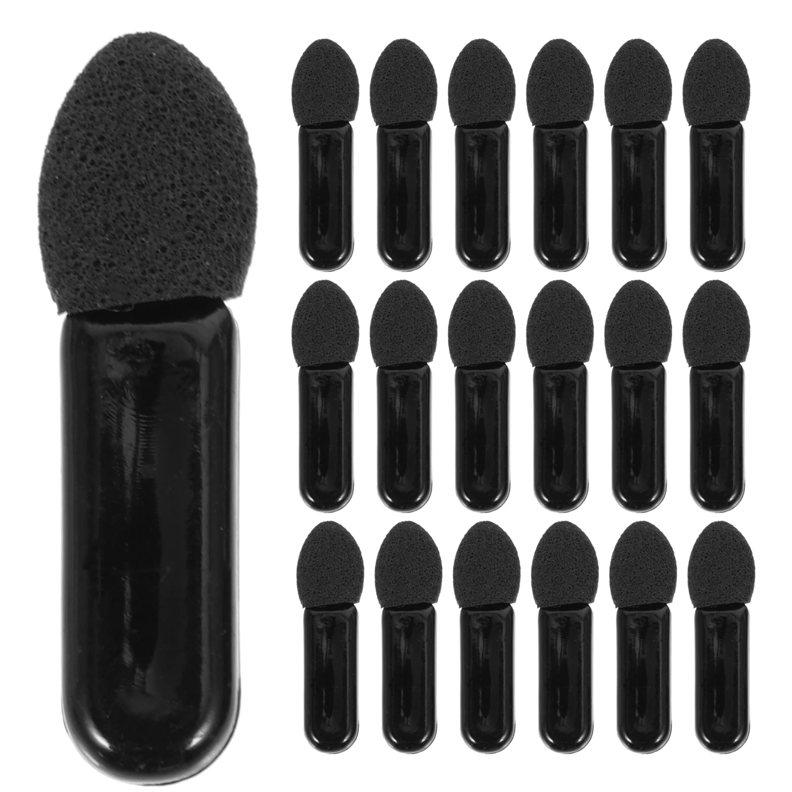 

100 Pcs Eyeshadow Stick Brush Makeup Brushes Tool Applicator for Blending Disposable
