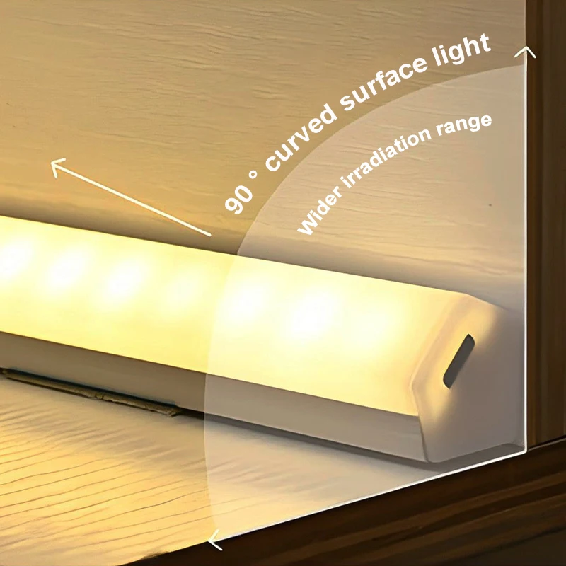Wireless Motion Sensor Light USB Rechargeable Lamp Wireless Under Cabinet Light for Kitchen Cabinet Wardrobe Bedroom Decoration