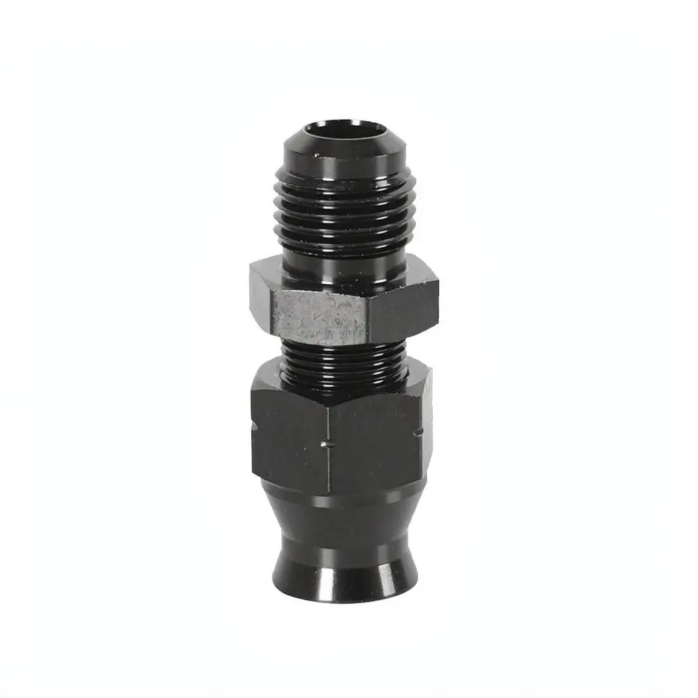 Swivel Fuel Line Adapter AN6 To 5 16 Barb Connector Aluminum Alloy Black Automotive Modification System Accessory