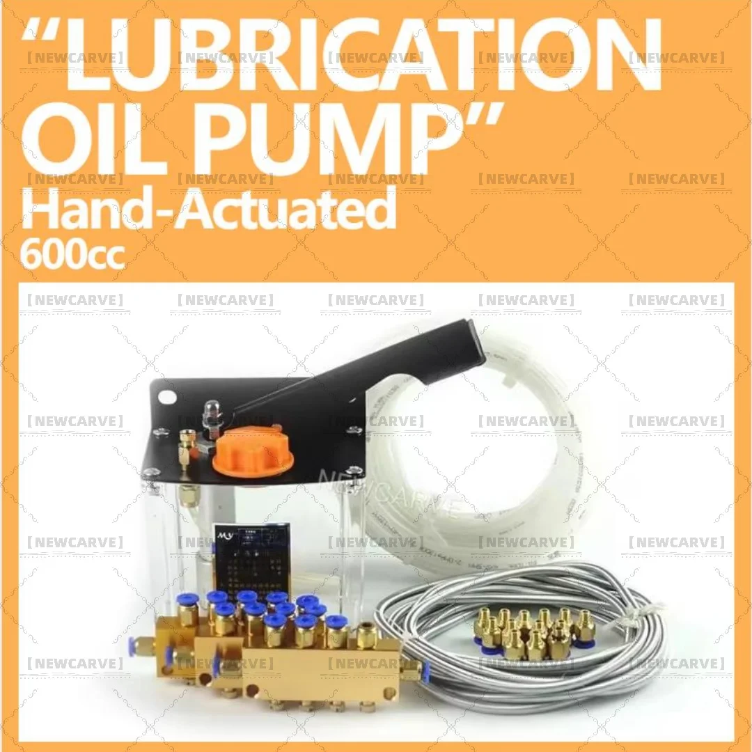 CNC Manual Oil Pump For CNC Machine Oil Lubrication Pump System NEWCARVE